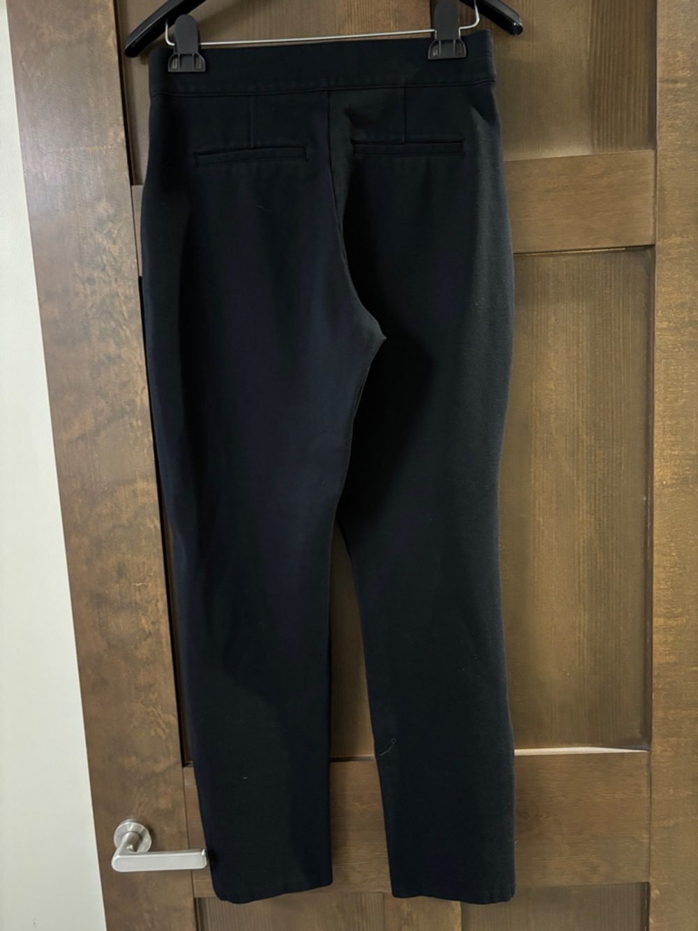 Spanx The Perfect Pants High-Rise Black Straight-Leg Ponte Size Medium - Picture 8 of 9